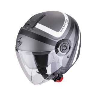 Scorpion Exo-City II Riva Jethelm matt silber schwarz weiß