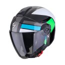 Scorpion Exo-City II Blur Jethelm schwarz weiß grun