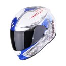 Scorpion Exo-491 Run Helm weiß blau