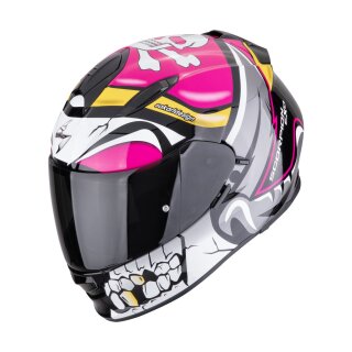 Scorpion Exo-491 Pirate Integralhelm pink weiß gelb