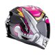 Scorpion Exo-491 Pirate Integralhelm pink weiß gelb