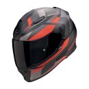 Scorpion Exo-491 Abilis Helm mattschwarz silber rot