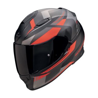 Scorpion Exo-491 Abilis Helm mattschwarz silber rot