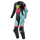 Dainese Laguna Seca 6 Perf Kombi 1Pc schwarz türkis pink