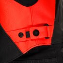 Dainese Racing 5 Motorrad-Jacke silber schwarz neonrot