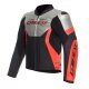 Dainese Racing 5 Motorrad-Jacke schwarz schwarz neonrot