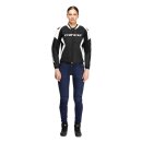 Dainese Racing 5 Damen Motorrad-Jacke schwarz weiß