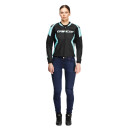 Dainese Racing 5 Damen Motorrad-Jacke schwarz türkis