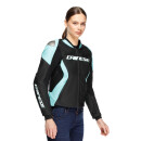 Dainese Racing 5 Damen Motorrad-Jacke schwarz türkis