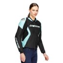 Dainese Racing 5 Damen Motorrad-Jacke schwarz türkis