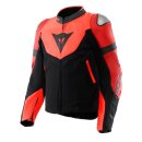 Dainese Iperattiva Motorrad-Jacke neonrot schwarz