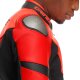 Dainese Iperattiva Motorrad-Jacke neonrot schwarz