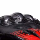 Dainese Fiero Metal Motorrad-Handschuh schwarz rot weiß