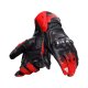 Dainese Fiero Metal Motorrad-Handschuh schwarz rot weiß