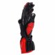 Dainese Fiero Metal Motorrad-Handschuh schwarz rot weiß