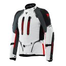 Dainese Super Adventure Motorrad-Jacke Glacier grau rot