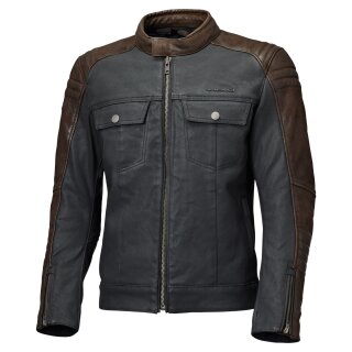 Held Jester 2 Urban Motorrad-Jacke Leder schwarz braun