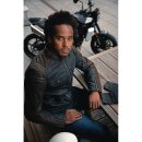 Held Jester 2 Urban Motorrad-Jacke Leder schwarz braun