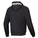 Alpinestars Chrome V2 Motorrad-Hoodie schwarz weiß