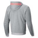 Alpinestars Chrome V2 Motorrad-Hoodie grau neonrot