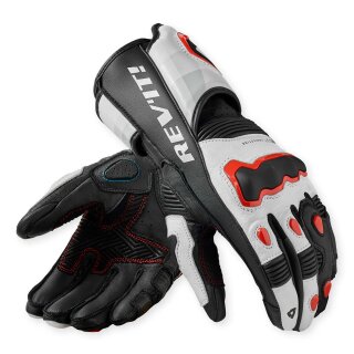 Revit Quantum 3 Motorrad-Handschuh Sport weiß neonrot
