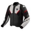 Revit Automate Motorrad-Jacke Leder schwarz Light grau