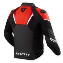 Revit Automate Motorrad-Jacke Leder schwarz neonrot