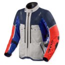 Revit Sand 5 H2O Motorrad-Jacke Textil silber blau