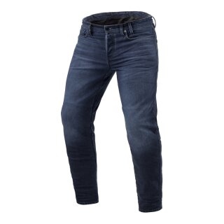 Revit Micah Tapered Fit Motorrad-Jeans Dark blau Used
