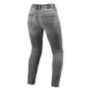 Revit Shelby 3 Skinny Damen Motorrad-Jeans Medium grau Used