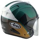 Arai SZ-R Evo Legante Jethelm grün gold weiß