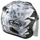 Arai SZ-R Evo Mimesis Jethelm weiß silber grau