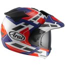 Arai Tour-X5 Match Endurohelm blau rot weiß