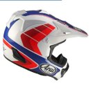 Arai MX-V Evo Jump Crosshelm weiß rot blau