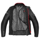 Spidi Genesis Motorrad-Jacke Leder rot schwarz