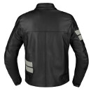 Spidi Roar Motorrad-Jacke Leder schwarz eis hellgrau