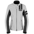 Spidi Roar Damen Motorrad-Jacke eis hellgrau schwarz