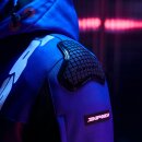 Spidi Warrior Motorrad-Hoodie blau schwarz grau