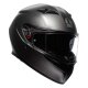 AGV K3 Motorrad-Integral-Helm 22.06 Uni matt Luna grau