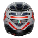 AGV K3 Space Integral-Helm mattweiß neonrot blau
