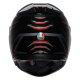 AGV K3 Syth Integral-Helm schwarz rot