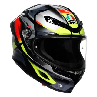 AGV K6 S Erazer Integral-Helm schwarz rot neongelb
