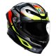 AGV K6 S Erazer Integral-Helm schwarz rot neongelb