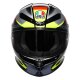 AGV K6 S Erazer Integral-Helm schwarz rot neongelb