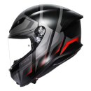 AGV K6 S Karve Integral-Helm mattschwarz grau rot