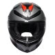 AGV K6 S Karve Integral-Helm mattschwarz grau rot