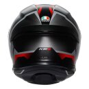 AGV K6 S Karve Integral-Helm mattschwarz weiß rot