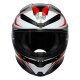 AGV K6 S Karve Integral-Helm mattschwarz weiß rot