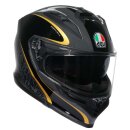 AGV K7 Flow 46 Integral-Helm schwarz grau gold