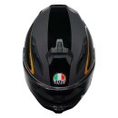AGV K7 Flow 46 Integral-Helm schwarz grau gold
